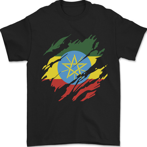 Torn ethiopia flag ethiopian - torn,