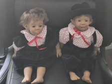 Vintage Expression Dolls Baby Boy & Girl– Hard Plastic Face with Teeth & Kiss