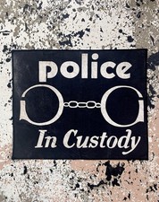 Vintage PUNK Back Patch POLICE