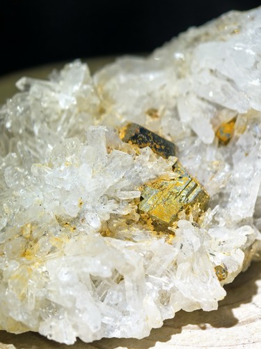 Natural quartz crystal cluster - natural,