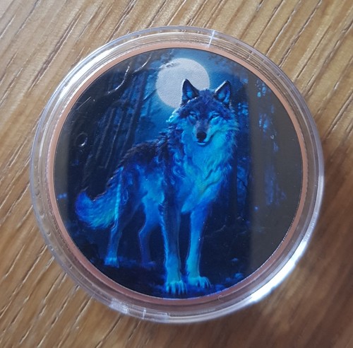 1oz copper night wolf - /,
