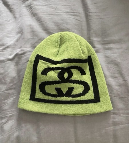 Stüssy beanie hat neon - beanie, green
