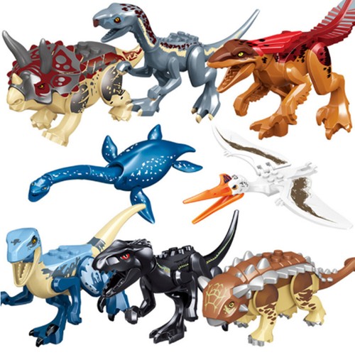 8pcs dinos jurassic world - jurassic,