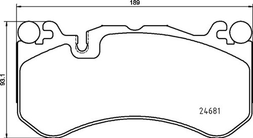 Brembo 142 brake pad set - p,