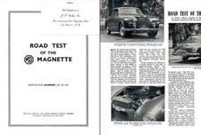 MG Magnette 1954 - Road test