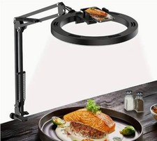 Ring Light with Tripod Stand & Phone Holder Overhead Mount,10" with 3 color