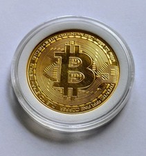 Bitcoin Physical Collectible Coin - Gold plated. Fun Collectors Item