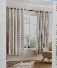 Dunelm Curtains, 66 X 90”, Spotty, Dotty, Lined Curtains, Pair Of Curtains