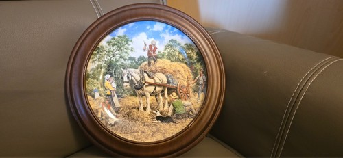 Haymaking decorative plate - "haymaking",