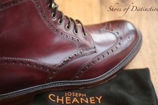 Joseph Cheaney Tweed Burgundy