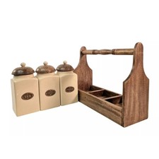 Cream Ceramic Coffee Tea Sugar