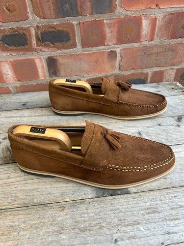 Mens suede dune - suede, tassled