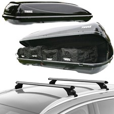 Roof Rack Bars & Thule Large Roof Box *Package* | Fits Audi A4 Avant 2008-on