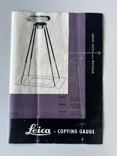 Leica camera copying gauge - camera,