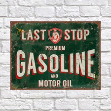Gasoline Oil, Retro metal Tin