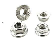 HPI SAVAGE 3.5/21/25  M5 FLANGED SERRATED WHEEL NUTS , LEFT HAND THREAD ONLY