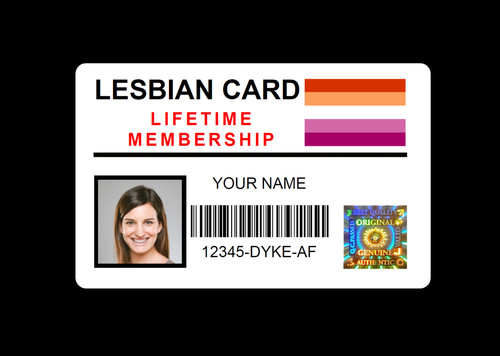 Personalised novelty lesbian - personalised,