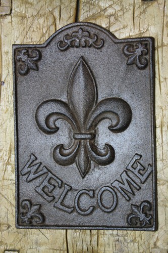 Large cast iron fleur - fleur, lis