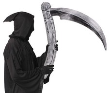 INFLATABLE SCYTHE HALLOWEEN 80CM WEAPON DEATH REAPER FANCY DRESS ACCESSORY