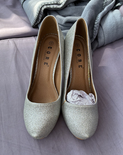 Core silver glitter - silver, court