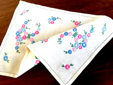 Vintage Hand Embroidered Tray
