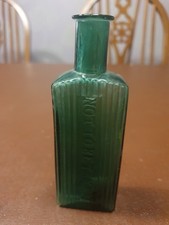 Green glass poison bottle not - poison,