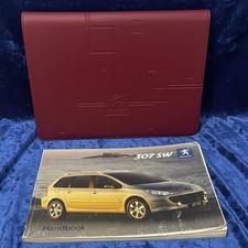 PEUGEOT 307 SW Owners Manual Hand Book in Embossed Wallet 10/2005 AN053070632