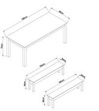 Dark Bronx Oak Effect 6 Seater