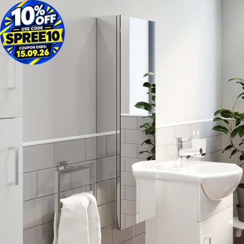 Tall bathroom mirror cabinet - bathroom,