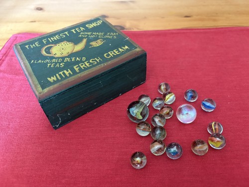 Vintage style hand painted - hand-painted, box