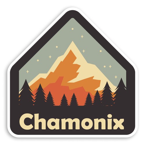 10cm chamonix france vinyl - chamonix,