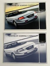Chrysler SEBRING 2.7 V6 Cabriolet Convertible French Brochure Aug-Sept 2002