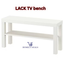 Ikea Lack TV Bench Table Stand Plasma LCD LED Bed Sitting Room White 90x26x45cm