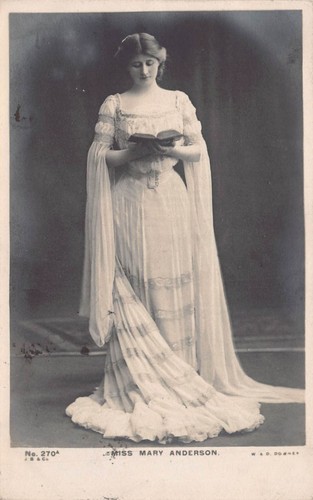 Postcard edwardian actress - actress,