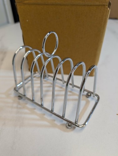 Chrome toast rack bread holder - toast,