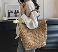 Straw Woven Tote Shoulder Bag