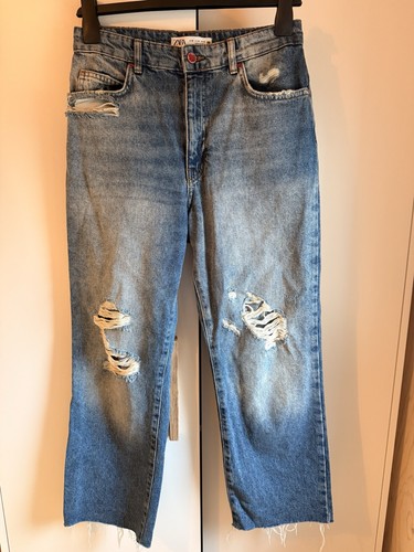 Zara ripped straight leg - zara,
