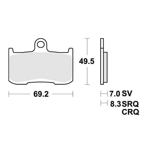 Trw carbon brake pads crq - carbon,