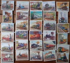 Complete Set x 30 - Tom Thumb History of Britain's Railways - Cigar Cards