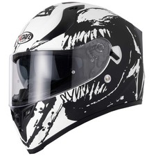 Vcan H128 Wraith Full Face Motorcycle Crash Helmet Motorbike Moped Monster Skull