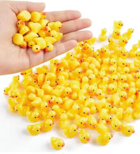 15 - 50 Pcs Yellow Mini Ducks Resin Tiny Duckies Colour Figure Miniature Santa