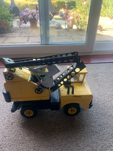 Vintage metal tonka crane - metal,