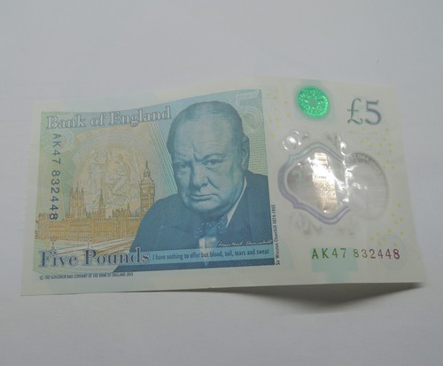 New five pounds note ak47 - new,