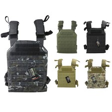 TACTICAL VEST SPARTAN PLATE CARRIER MOLLE LIGHTWEIGHT AIRSOFT PAINTBALL WEBBING