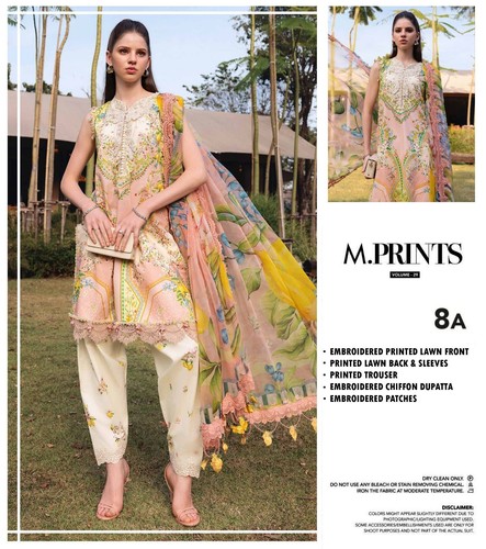Maria embroidered lawn with - embroidered,