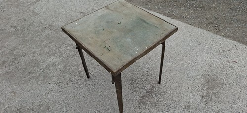 Vintage baize top fold - fold, away