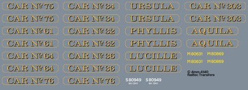 Railtec waterslide decals - waterslide,