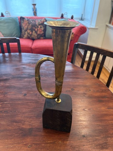 Vintage brass car - car, planter