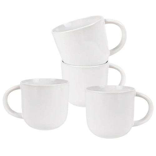 Set white ceramic - ceramic, mugs