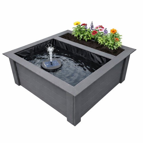 Raised square garden solar - raised,